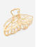 ToniQ Monochrome gold  butterfly and Hoop Hair claw clip Gift set (set of 2)