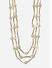 Toniq Gold Chic Pearl Layered necklace for women
