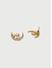 Toniq Gold CZ Stone Star & Moon Stud Earrings For Women