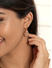 Toniq Gold Cz Stone Teardrop Earrings For Women