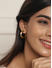 ToniQ Trendy Gold Bold Hoop Earrings For Women 