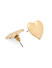 Toniq Gold Trendy Valentine Heart Earrings For Women