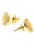 Gold -Plated Cz Circular Stud Earring For Women