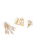 Gold-Plated Cz Geometric Drop Earring For Women