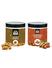 350g Dry Fruits Combo Pack of Premium Almond 200g and Walnut Kernels 150g in Food Grade Reusable Jars