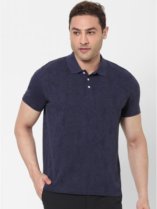 100% Cotton Blue Polo T-shirt