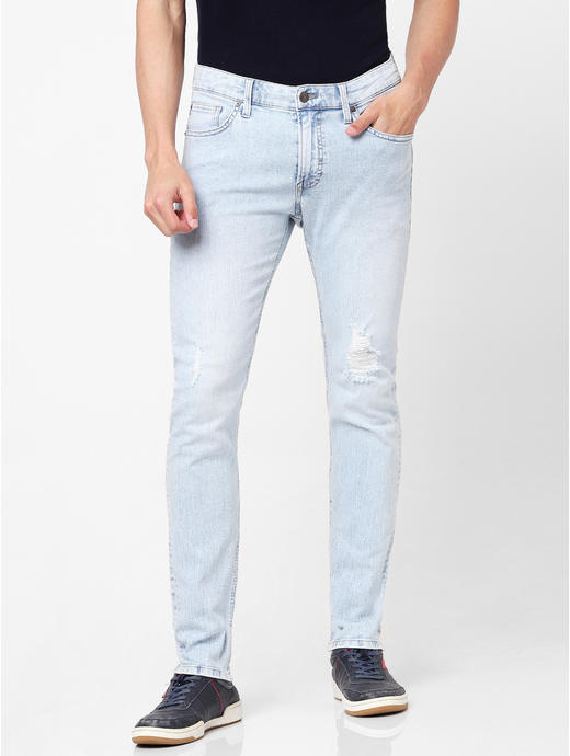 Men's Light Blue Slim Fit Jeans