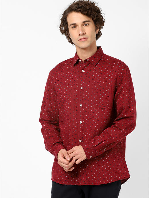 Linen Burgundy Shirt