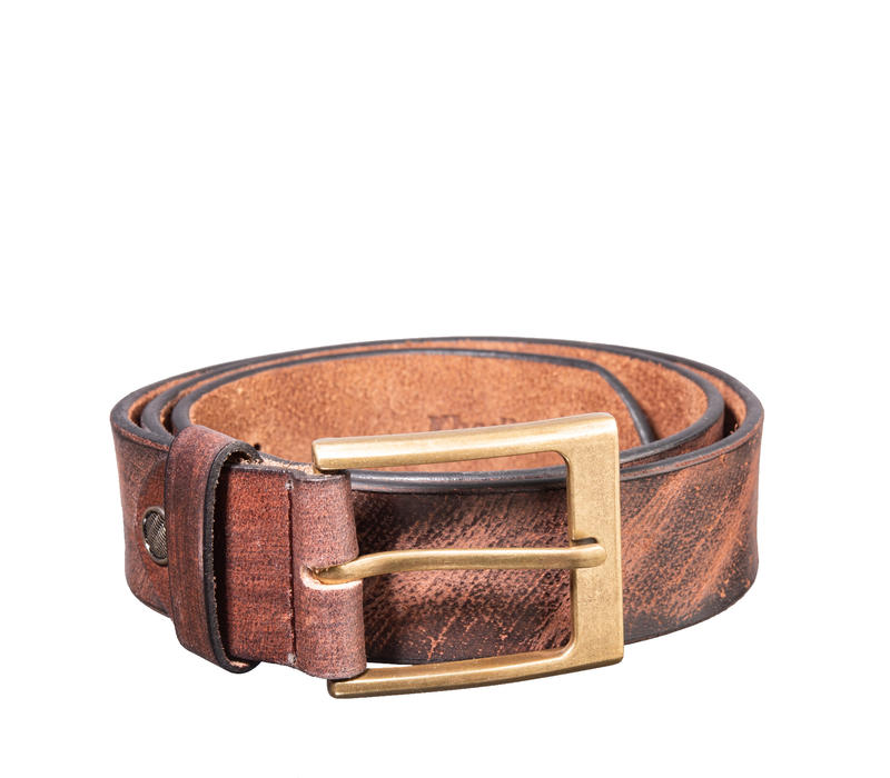 Khadim Men Brown Leather Belt