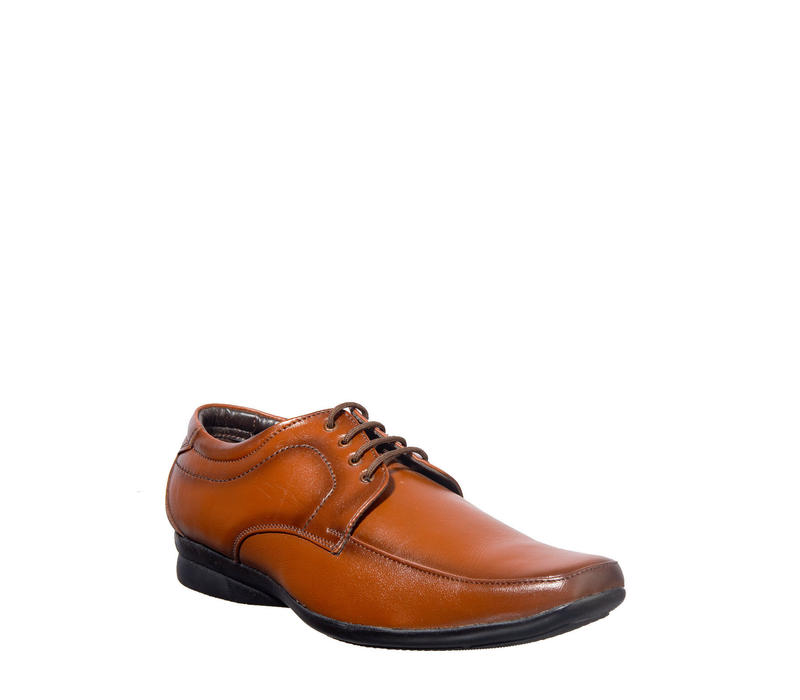 Khadim Brown Leather Derby Formal Shoe for Men