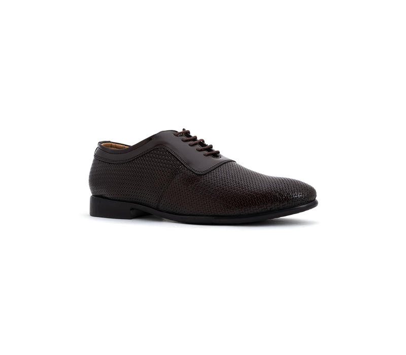 Lazard Brown Leather Oxford Formal Shoe for Men