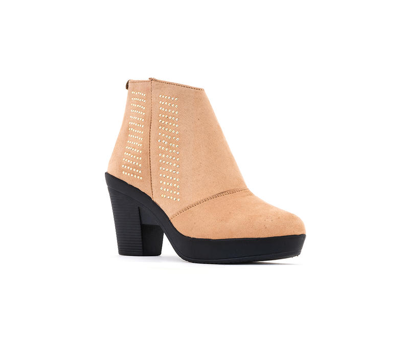Cleo Beige Casual Boots for Women