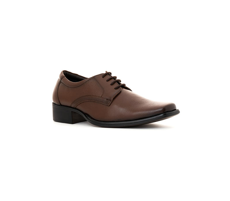 British Walkers Brown Leather Derby Formal Shoe for Men