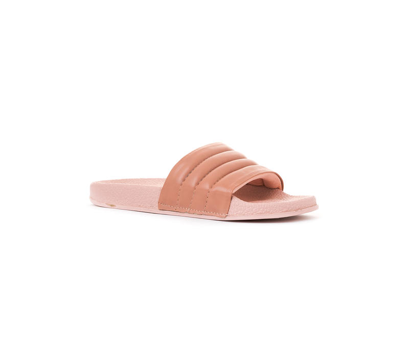 Waves Peach Slide Slippers for Women