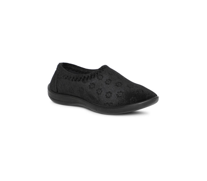 Khadim Women Black Slip-On Casual Shoe 
