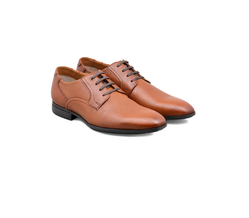 Ruosh Men Tan Brown CAMEROON Solid Leather Formal Derbys