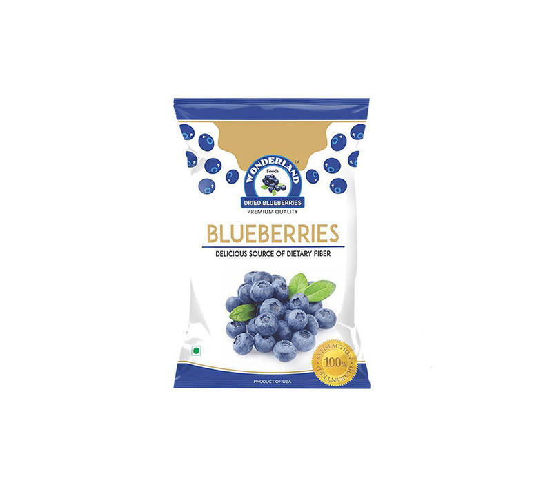 Wonderland Foods Premium Quality Low-Sugar Dried Blueberries 300G Combo Pack Of 2, 150G Each