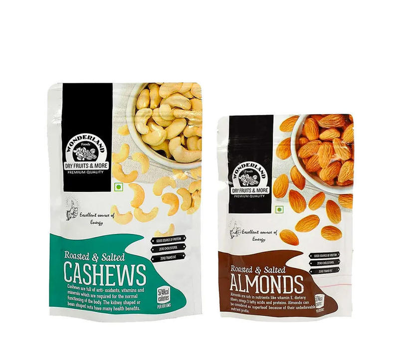 Roasted & Salted Cashews 200gm + Roasted & Salted Almonds 100gm