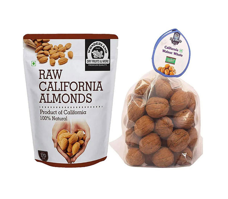 California Almonds 500gm & Inshell Walnuts 500gm
