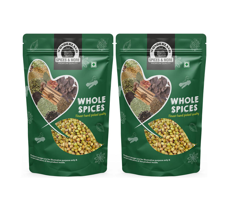 Wonderland Foods Whole Coriander Seeds (Sabut Dhaniya) 500g (2 x 250 g)