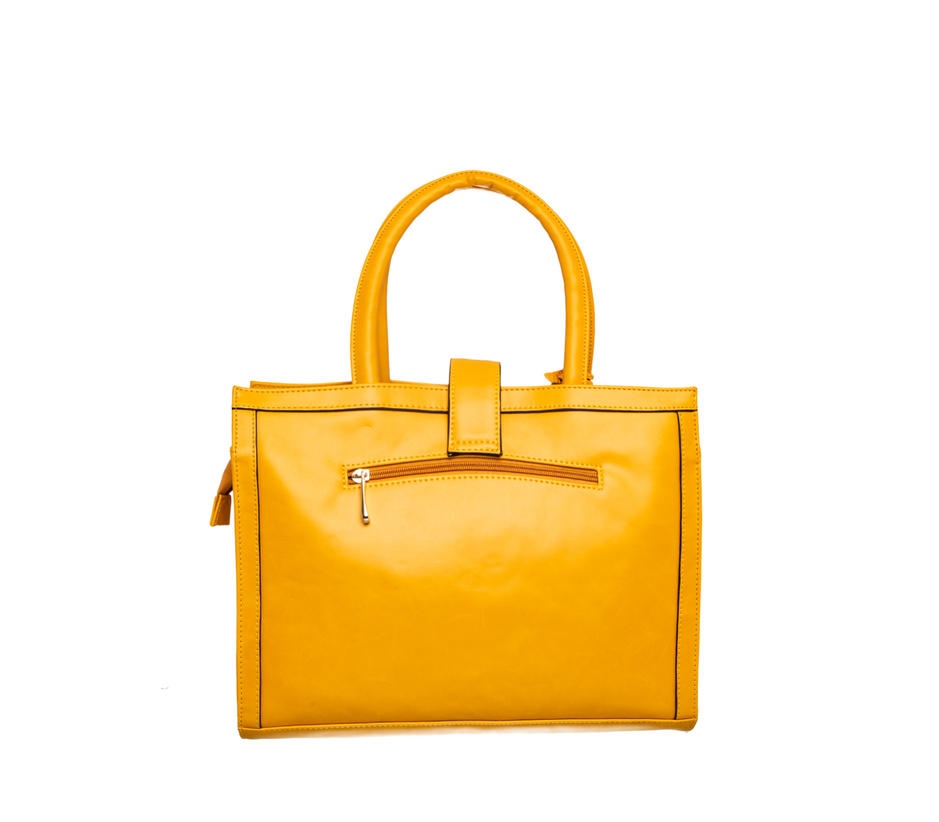 Khadim Women Yellow Handbag