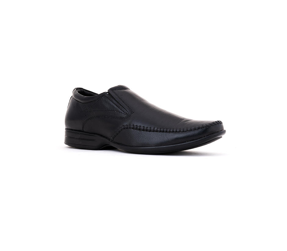 black formal slip on shoes