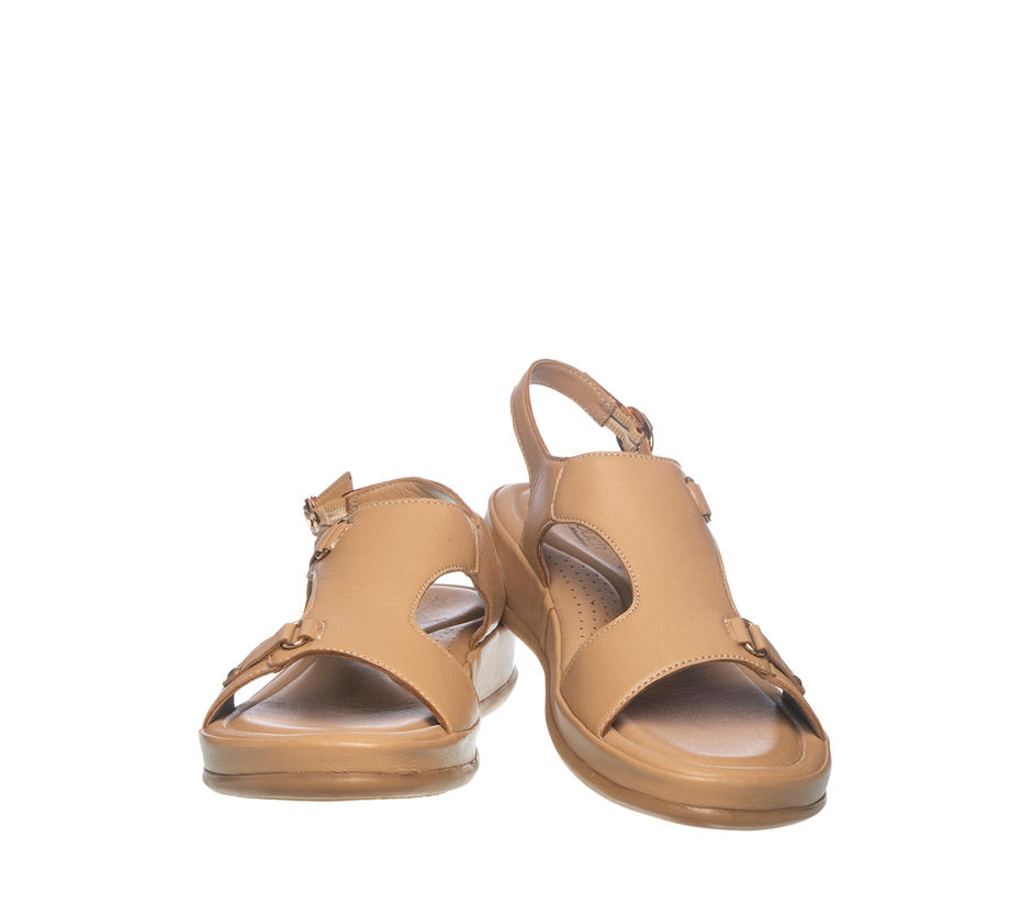 beige leather sandals womens