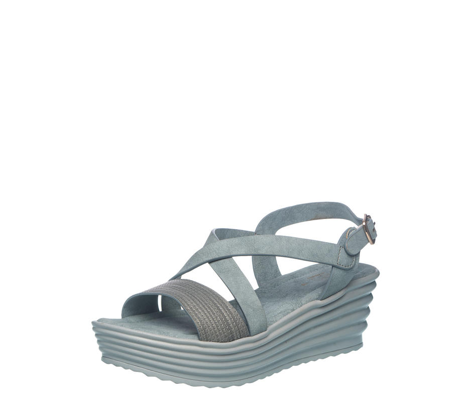 Cleo Blue Heel Sandal for Women