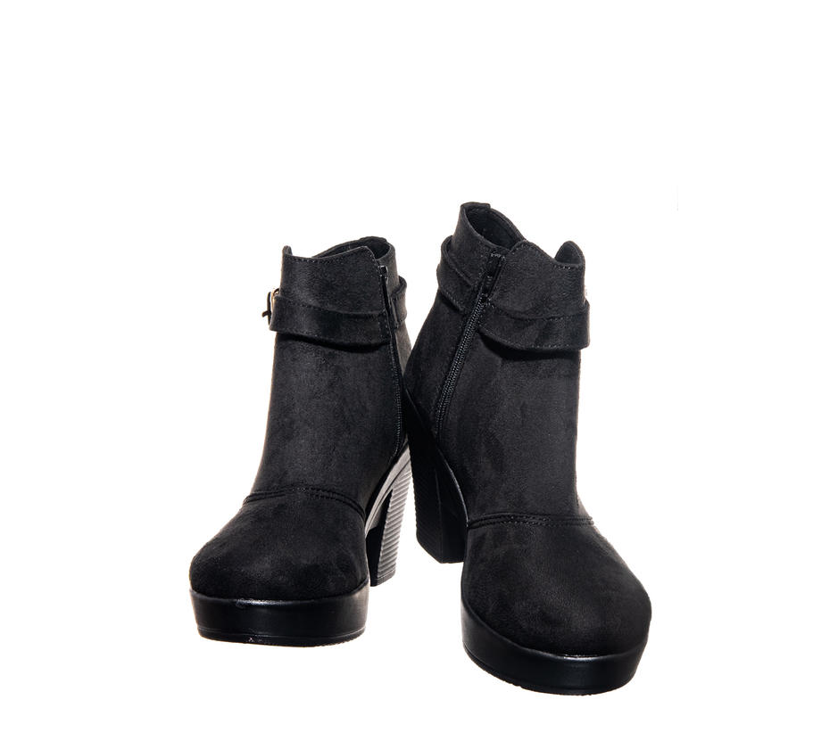 Cleo Black Casual Boots for Women