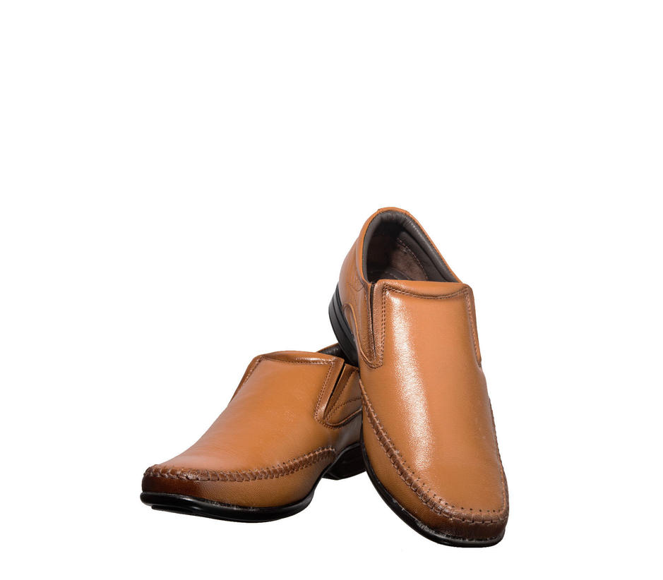 British Walkers Men Brown Slip-On Formal Shoe 