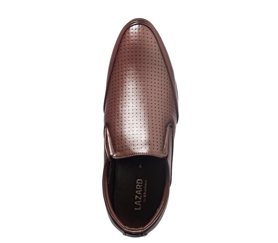 Lazard Brown Slip On Formal Shoe for Men