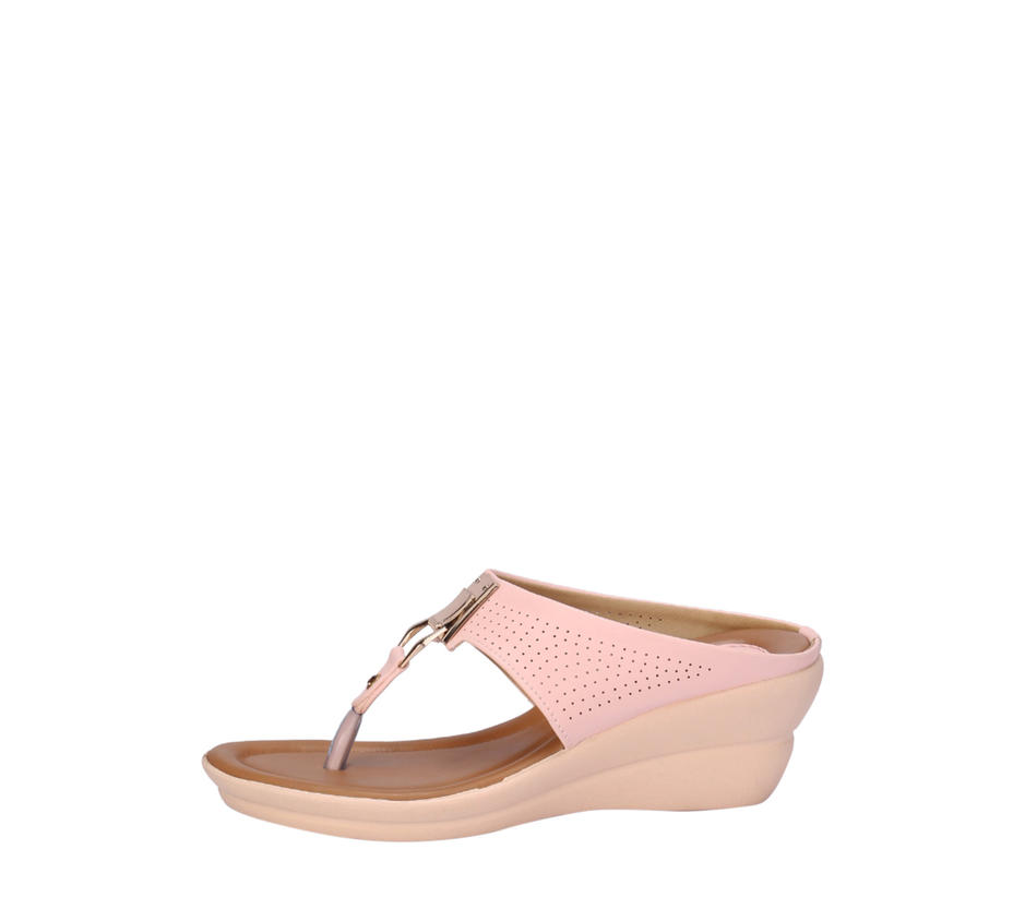 Cleo Women Pink Heel Slip-On