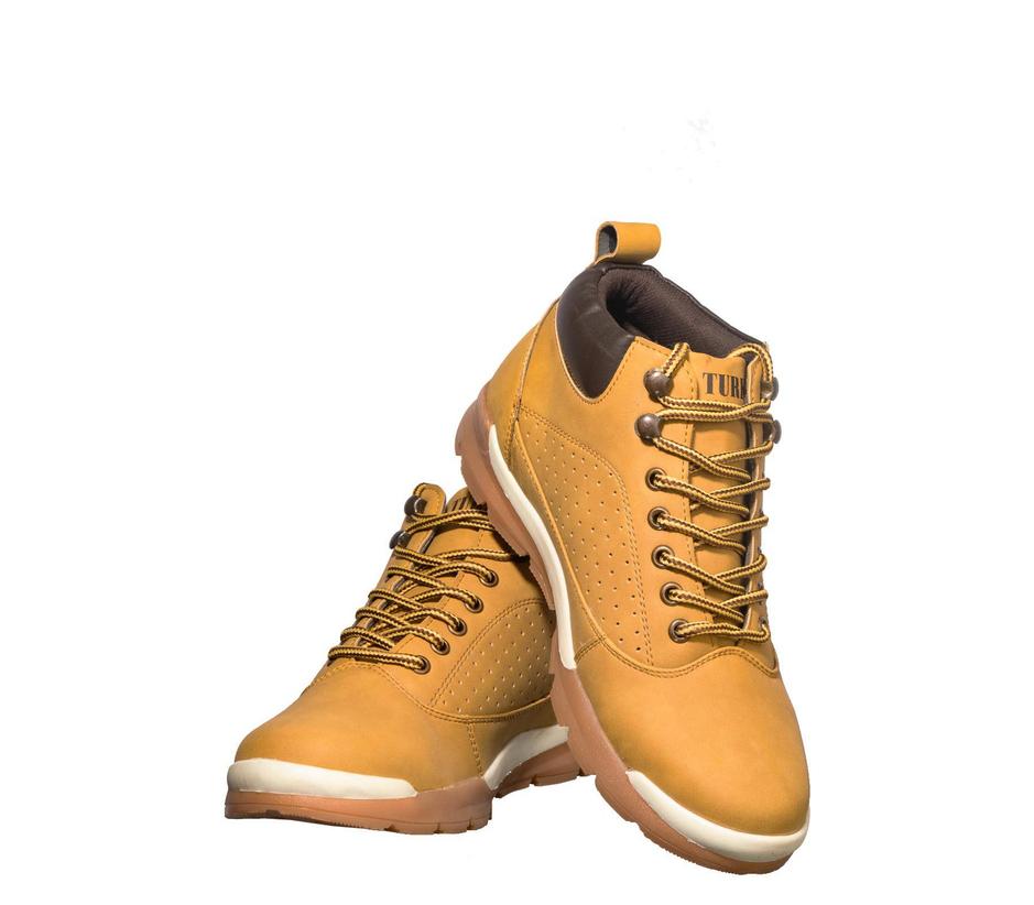 Turk Men Yellow Outdoor Boots 