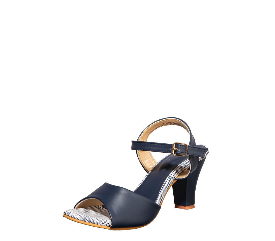 Cleo Navy Heel Sandal for Women