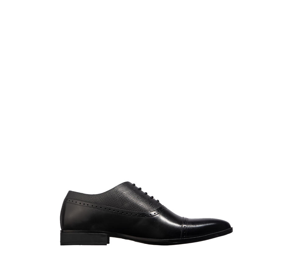 British Walkers Men Black Oxford Formal Shoe 