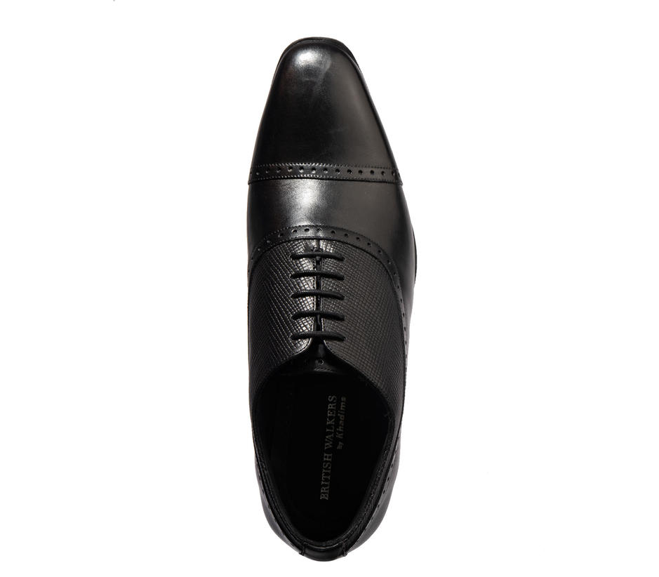 British Walkers Men Black Oxford Formal Shoe 
