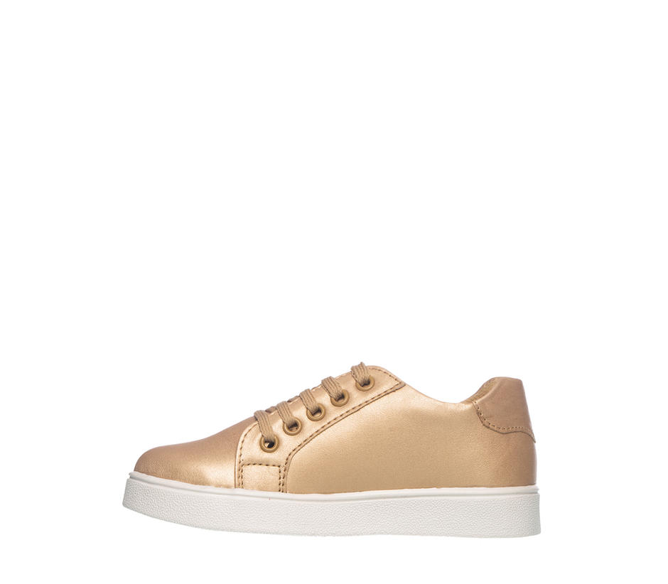 girls gold tennis shoes