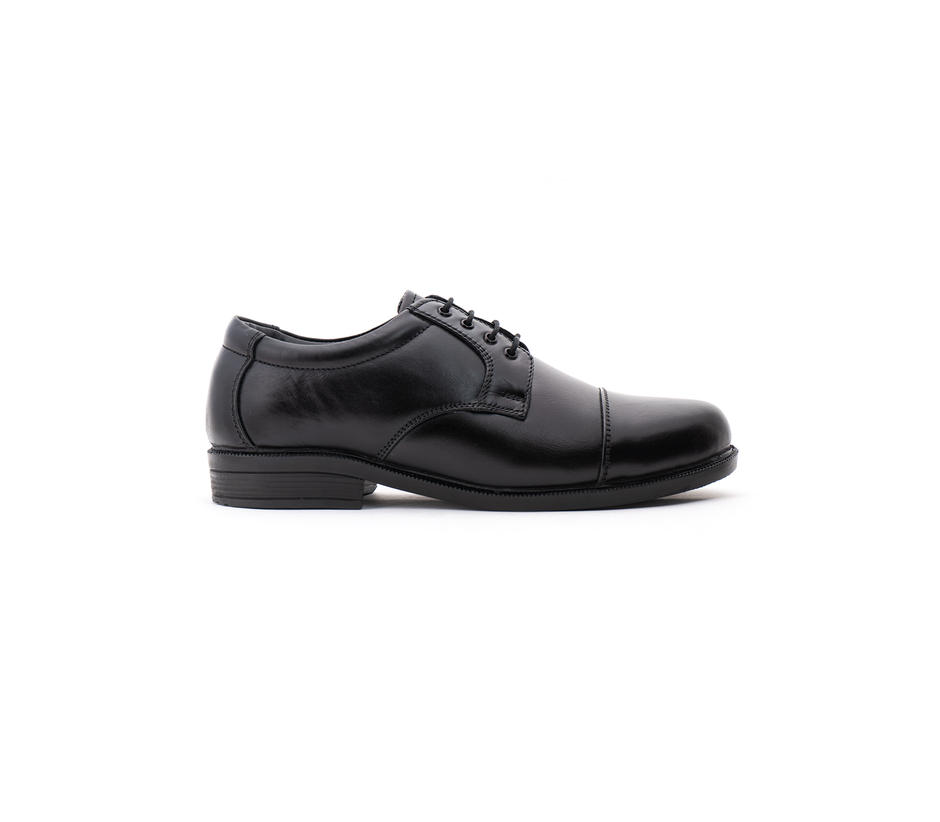 Khadim Black Leather Derby Formal Shoe for Men