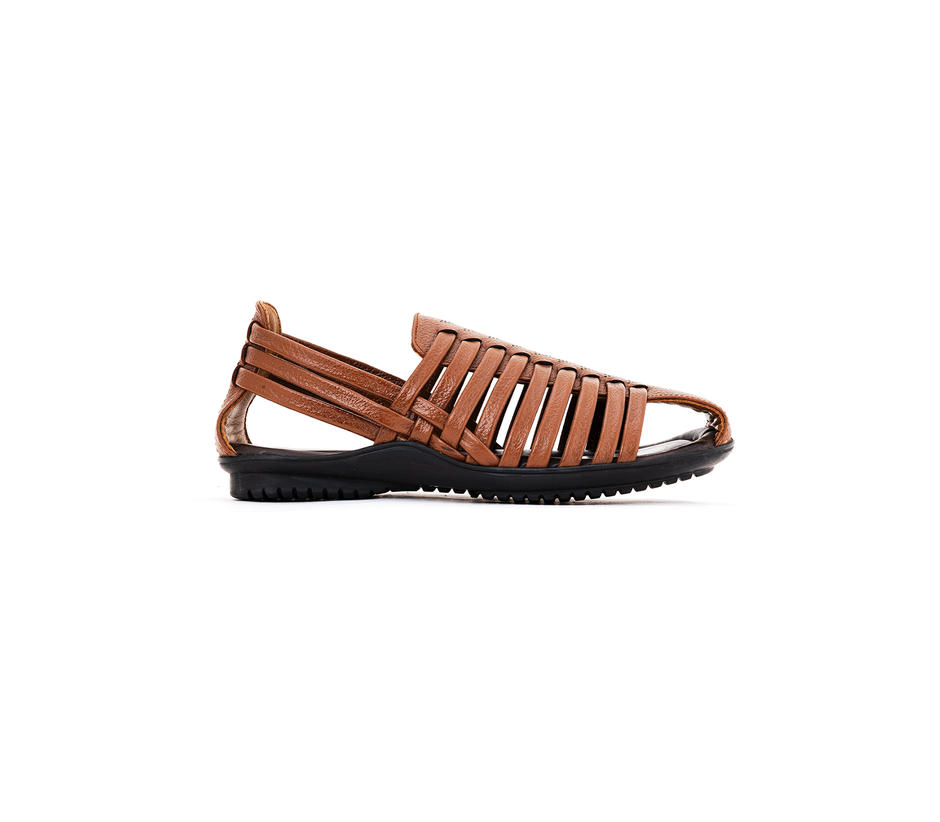 Lazard Brown Leather Gladiator Sandal for Men