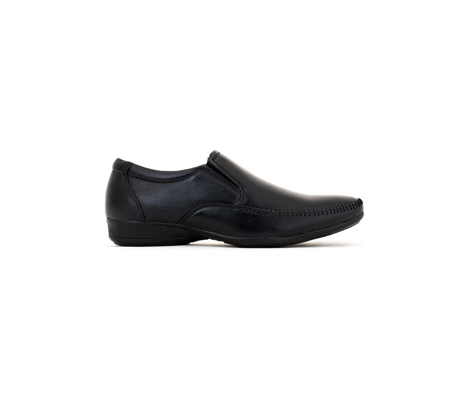Khadim Black Leather Slip-On Formal Shoe for Men 