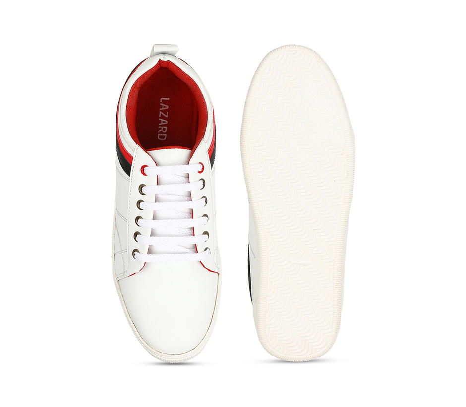 Lazard White Sneakers Casual Shoe for Men