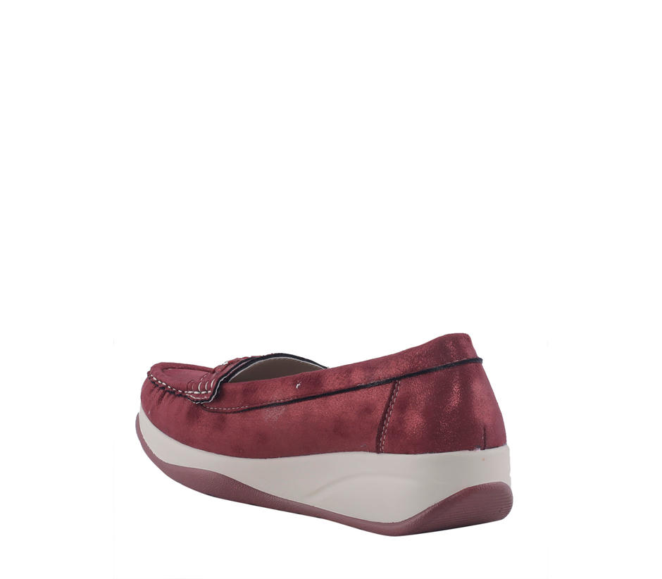 Sharon Maroon Loafers Casual Shoe for Women