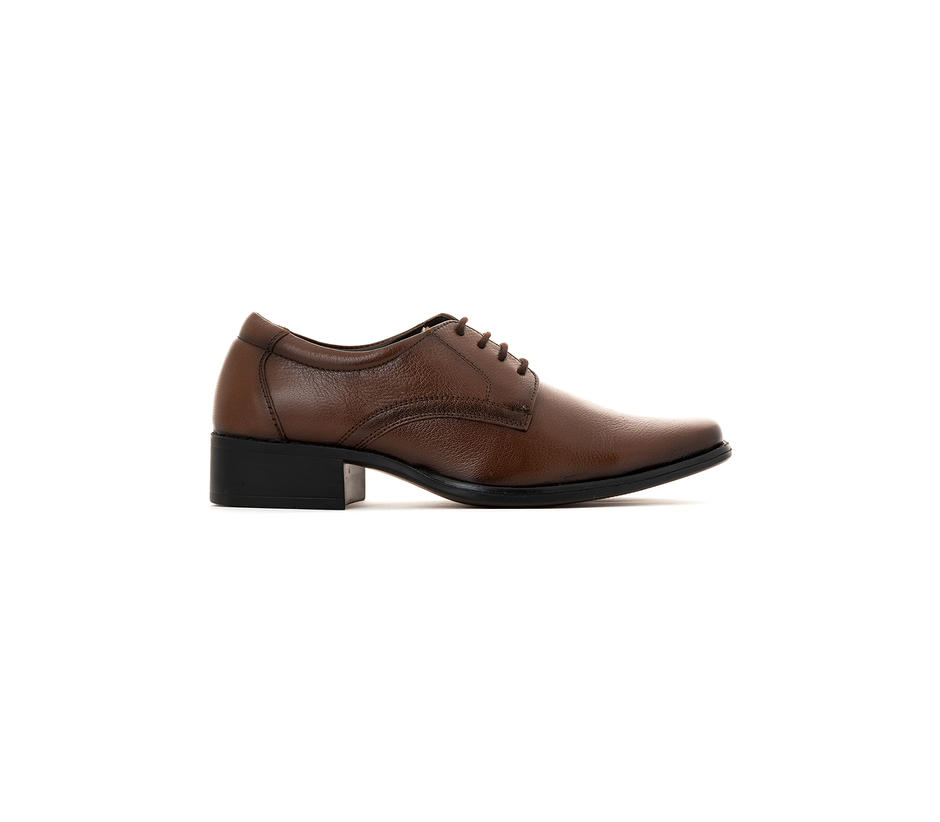 British Walkers Brown Leather Derby Formal Shoe for Men