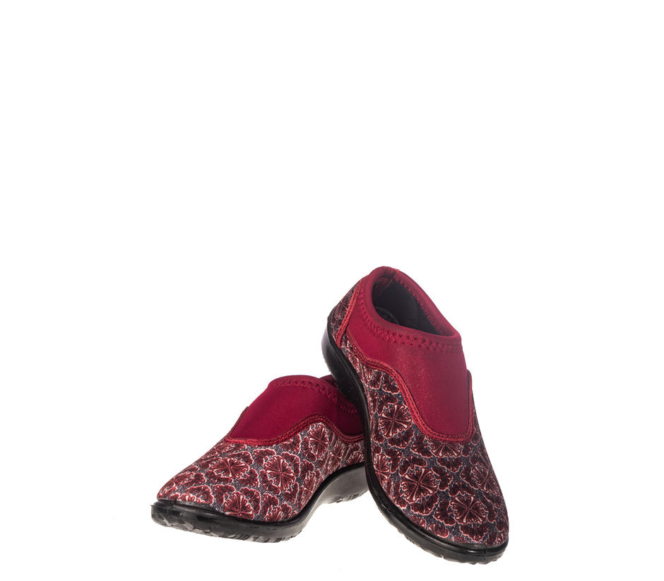 Khadim Women Maroon Slip-On Casual Shoe 