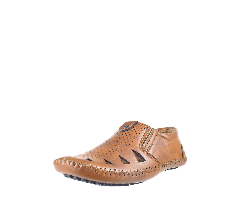 Khadim Boys Brown Strap-On Casual Shoe 