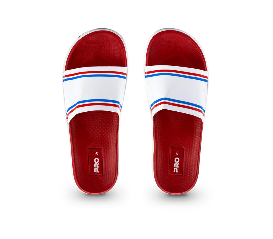 Pro White Slide Slippers for Men