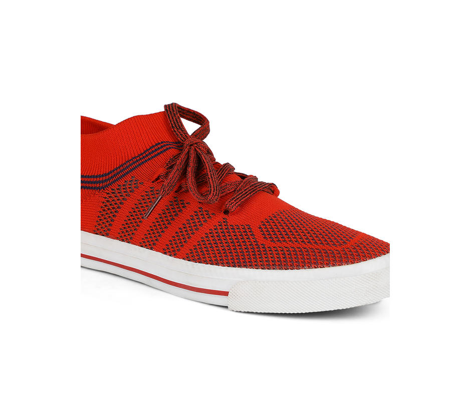 Pro Red Casual Sneakers for Men