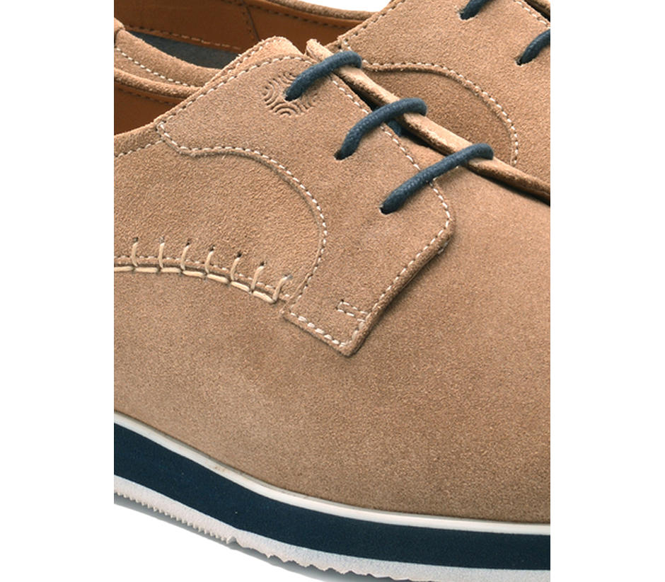 Beige Casual Lace-ups