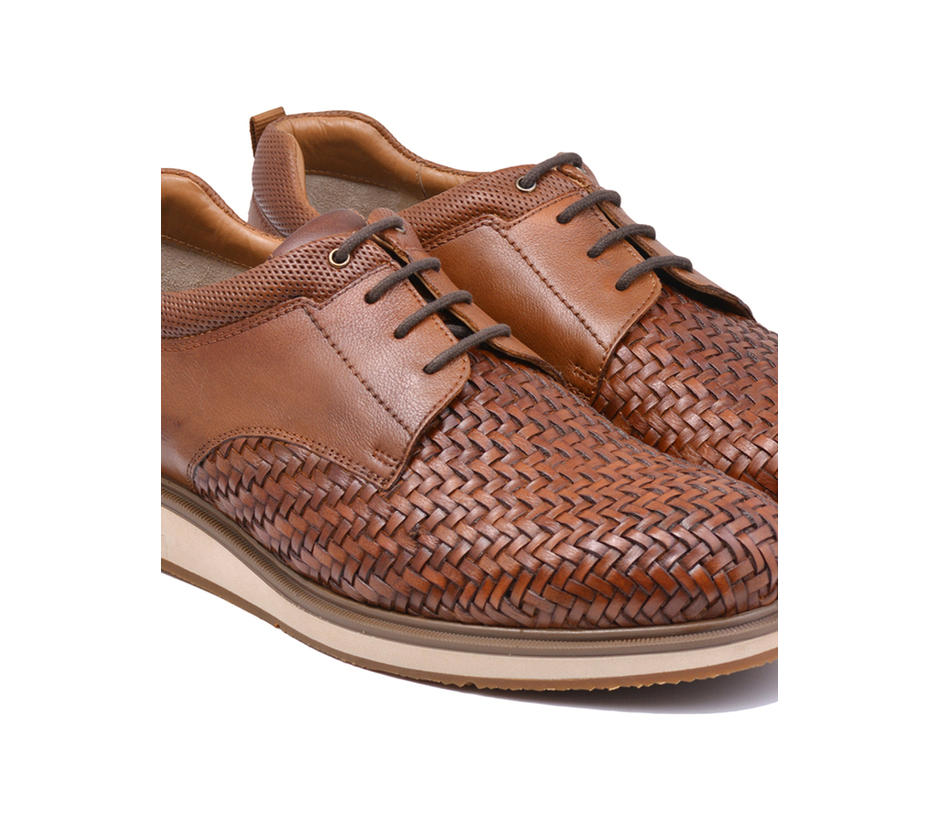 Aircube Weave Lace Up - Tan