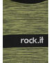 Rockit Olive Black Round Neck Smart Fit T-Shirt